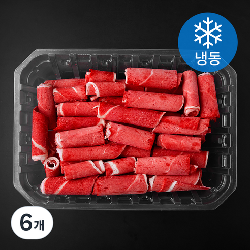 푸드랩플러스 호주산 양지 샤브샤브용 (냉동), 6개, 800g