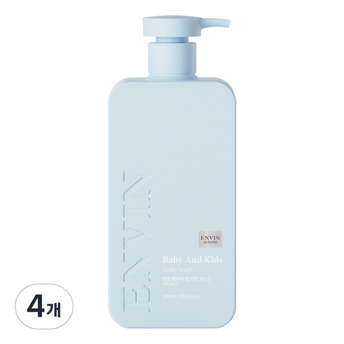 앙방 베이비 앤 키즈 약산성 바디워시, 4개, 500ml