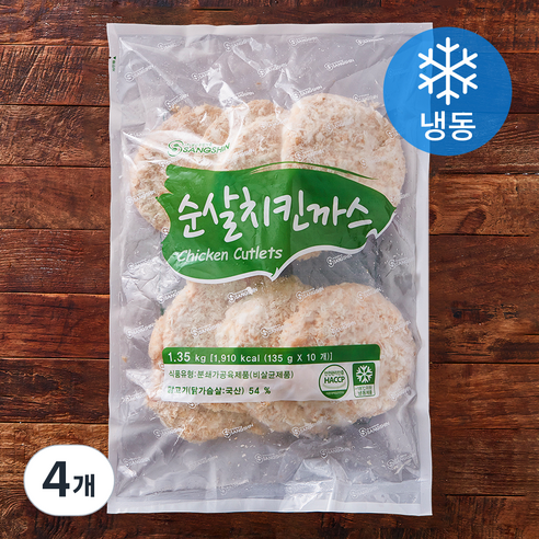 상신 순살 치킨까스 10개입 (냉동), 1.35kg, 4개