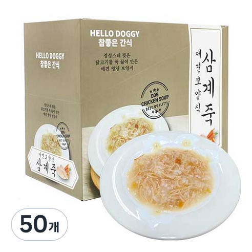 참좋은간식 애견보양식 삼계죽, 삼계맛, 80g, 50개