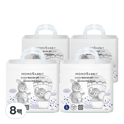 모모래빗 에코드라이 팬티기저귀 대형 L, 224매