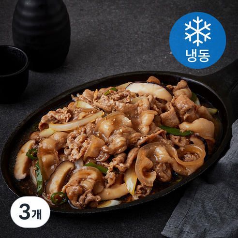 삼다돈 제주 흑돼지 양념 불고기 (냉동), 3개, 300g