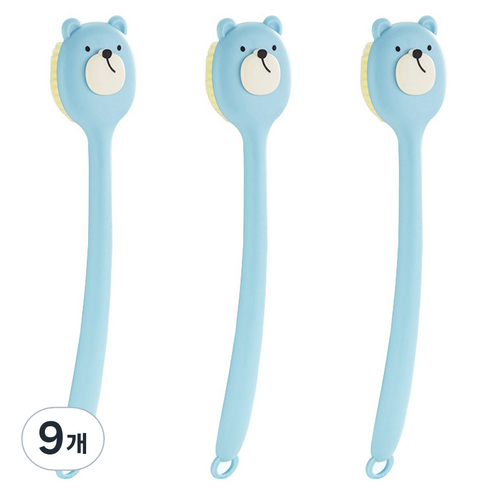 알로데 베어 바디 브러쉬, TYPE03 블루, 9개, 1개입