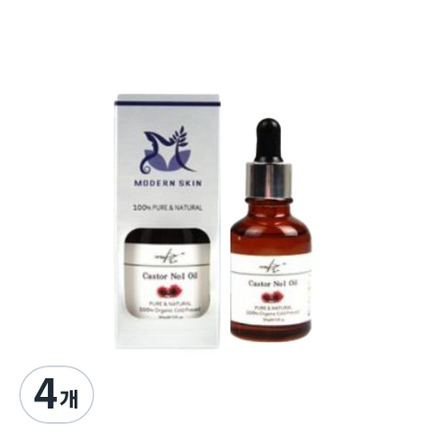 자연의숲 피마자 헤어오일, 30ml, 4개