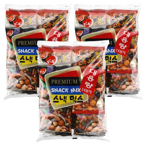 덴로쿠 스낵믹스, 294g, 3개