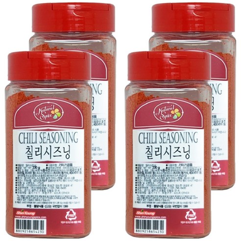 내츄럴스파이스 칠리시즈닝, 230g, 4개
