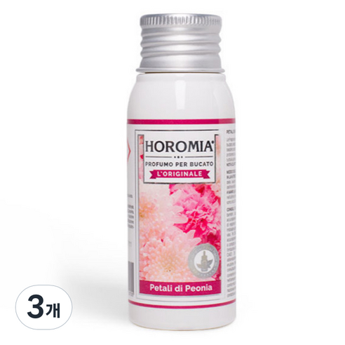 호로미아 고농축 진한 섬유탈취제 피오니아, 50ml, 3개