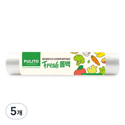 뿌리또 롤백 30cm x 40cm, 대(L), 200개입, 5개