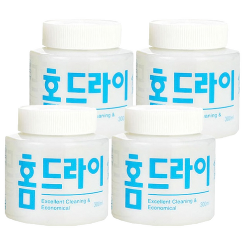 웰존코리아 홈드라이 세제 본품, 300ml, 4개