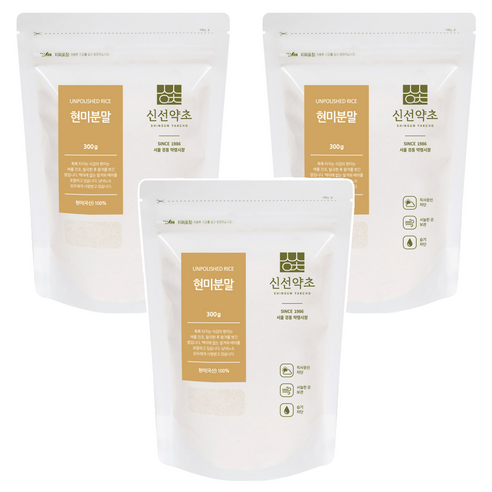 신선약초 현미분말, 300g, 3개