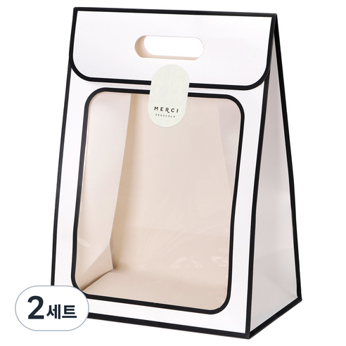 인디케이 라인윈도우 상자 중 5p + 스티커 5p 세트, 화이트(상자), 2세트
