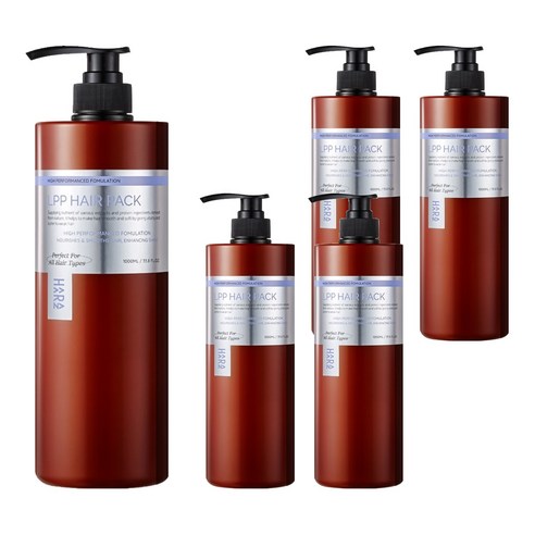 하라즈 LPP 극손상 단백질 헤어팩, 1000ml, 5개
