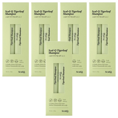스칼큐 타이거립 기능성 샴푸 스틱 허브 시트러스향, 50ml, 5개