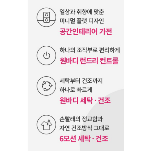 LG전자 트롬 오브제컬렉션 워시타워 W20WHN 드럼세탁기 24kg + 건조기 20kg 방문설치, 릴리 화이트
