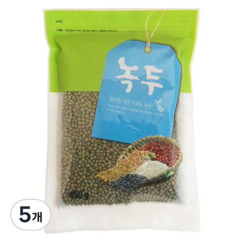 햇사래 통녹두, 450g, 5개