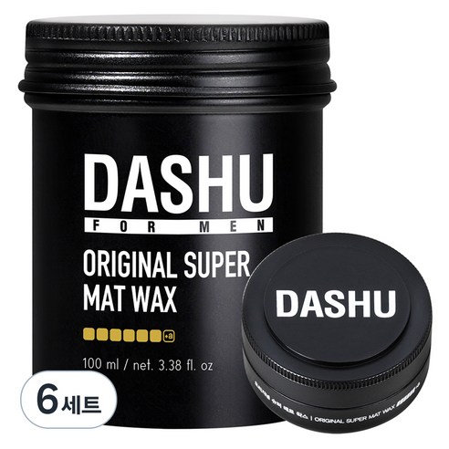 다슈 포 맨 프리미엄 오리지널 슈퍼 매트 헤어왁스 100ml + 15ml, 6세트