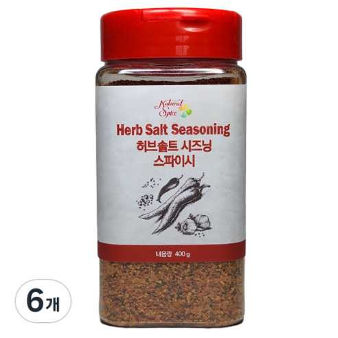 허브솔트시즈닝 스파이시, 400g, 6개