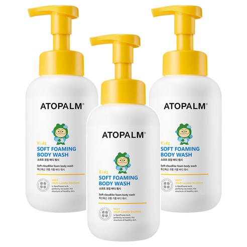 아토팜 소프트 포밍 바디 워시, 3개, 460ml