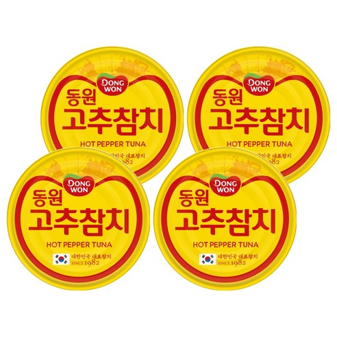 동원참치 고추 참치, 150g, 4개