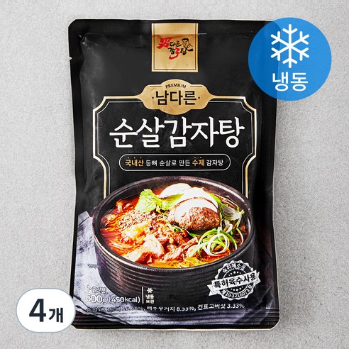 남다른 순살 감자탕 (냉동), 4개, 600g