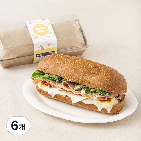 이엘후레쉬 잠봉뵈르 브라운 샌드위치, 130g, 6개