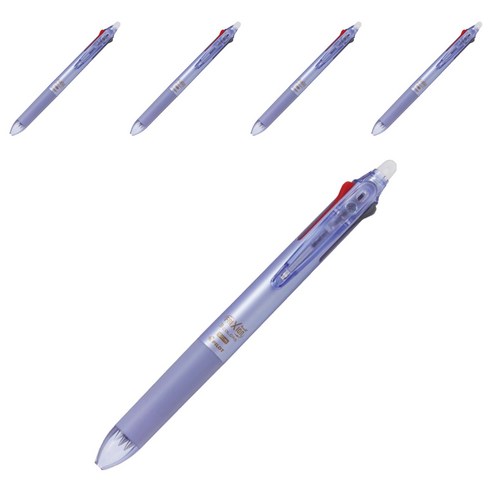 프릭션 슬림 3색 볼펜 0.38mm, 펄바이올렛, 5개