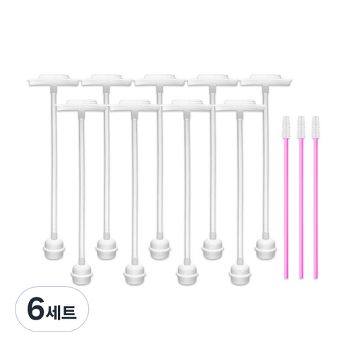 하이비 더블하트 전용 추달린 스트로우 3p, 6세트