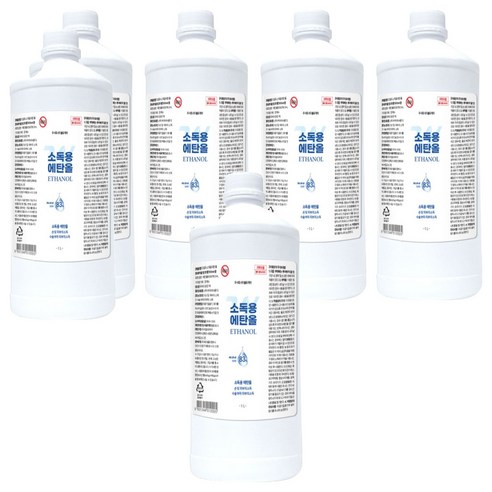 더블유제약 소독용 에탄올, 6개, 1L