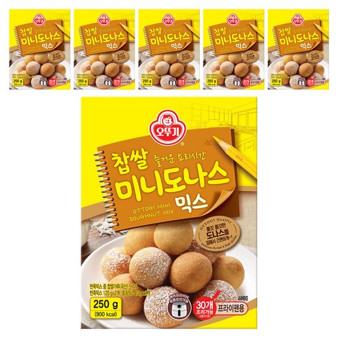 오뚜기 찹쌀 미니도나스 믹스, 250g, 6개