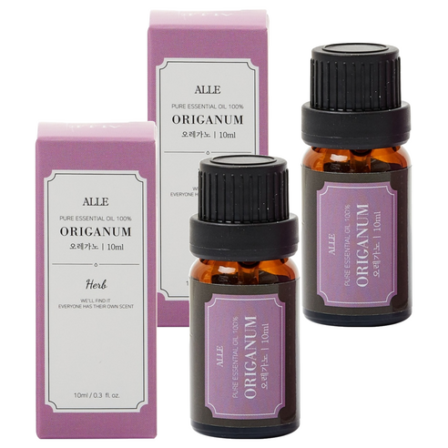 알레 퓨어 에센셜 오일 백프로 오레가노, 10ml, 2개