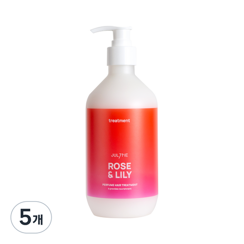 줄라이미 퍼퓸 트리트먼트 로즈앤릴리, 500ml, 5개