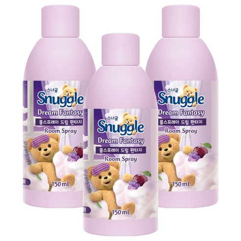 스너글 룸스프레이 드림 판타지 리필, 3개, 150ml