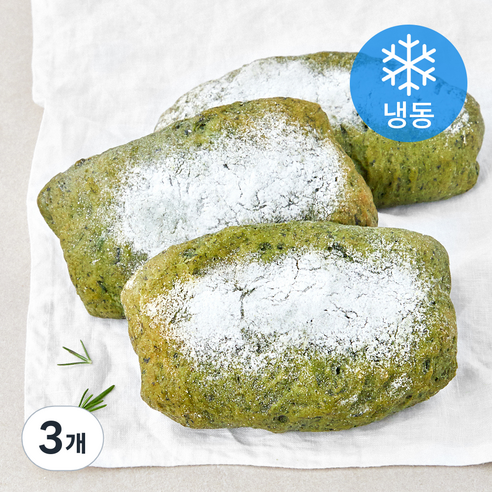 야미요밀 정성가득 채식 노지참쑥 쌀치아바타 3개입 (냉동), 465g, 3개