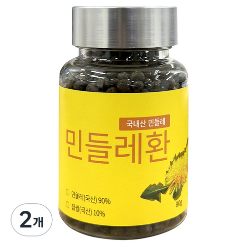 자연이답 민들레환 1개월, 2개, 80g