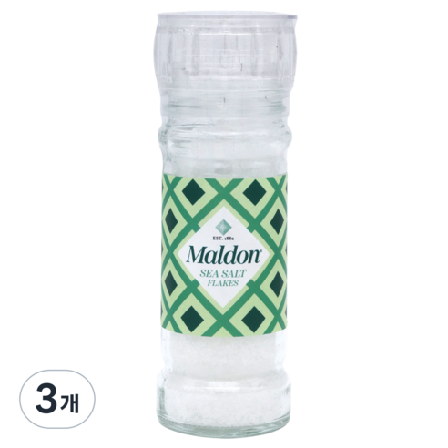말돈 소금 그라인더, 55g, 3개