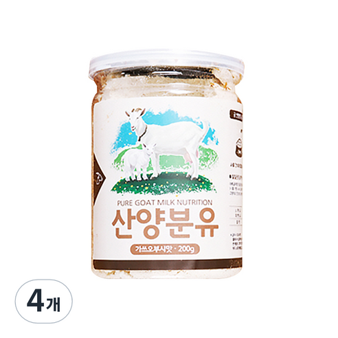 궁 고양이 산양 분유, 가쓰오부시맛, 200g, 4개