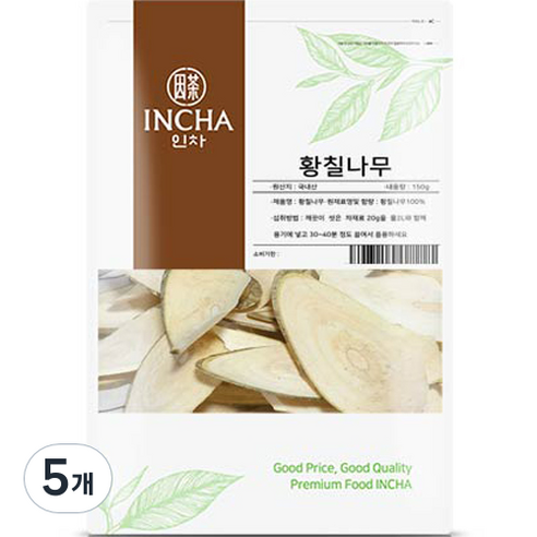 인차 황칠나무 차, 150g, 5개
