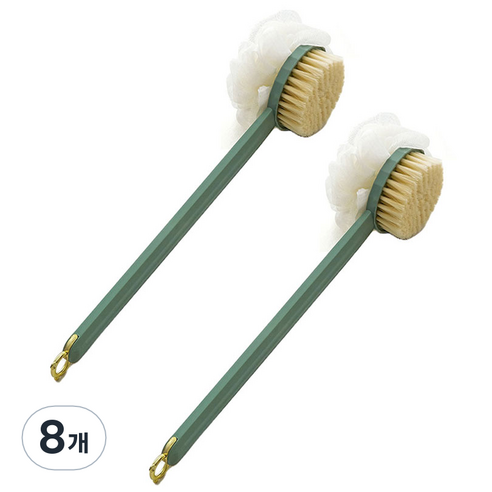 알로데 보송 바디 브러쉬 양면, TYPE02 그린, 8개