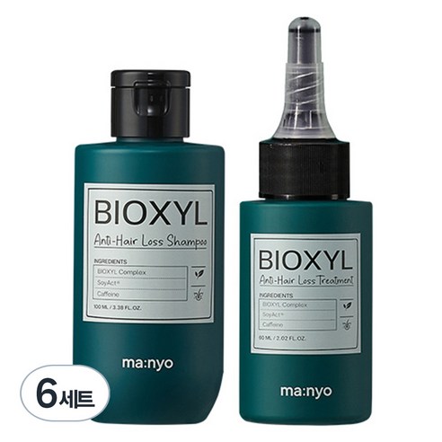 마녀공장 바이옥실 트래블 샴푸 100ml + 트리트먼트 60ml 세트, 6세트