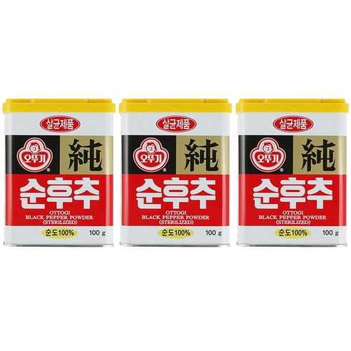 오뚜기 순후추, 100g, 3개