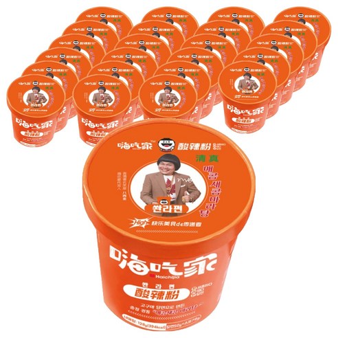 하이치쟈 쏸라펀 매콤새콤 마라탕 128g, 24개