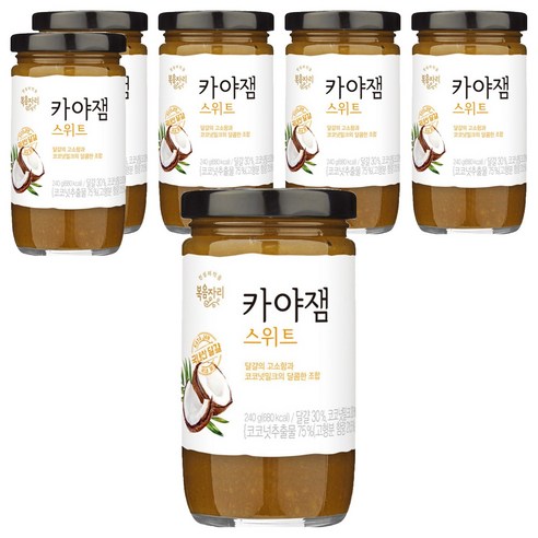 복음자리 카야잼 스위트, 240g, 6개
