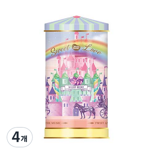 위니비니 뮤지컬틴 매직캐슬 초콜릿, 110g, 4개