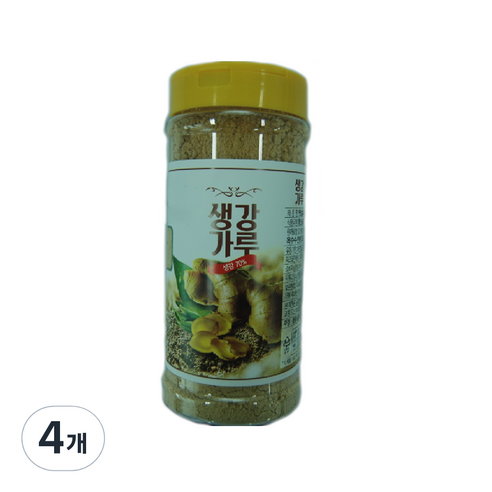해가원 햇살나래 생강가루 용기, 200g, 4개