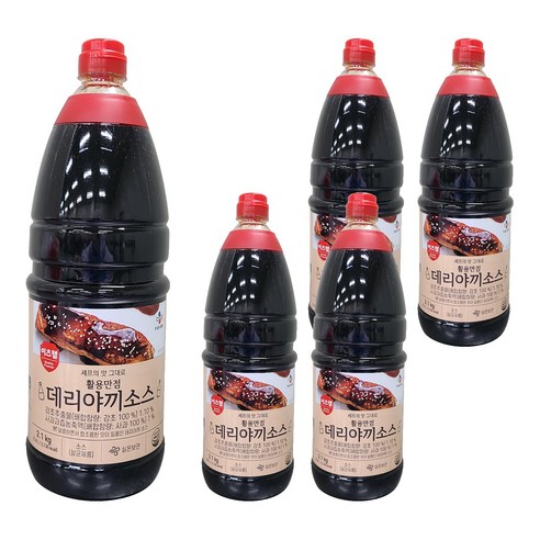 이츠웰 데리야끼 소스, 2.1kg, 5개