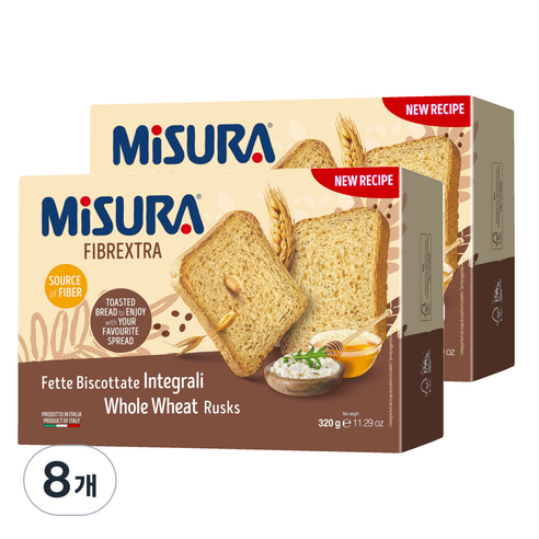 미주라 토스트 비스켓, 320g, 8개