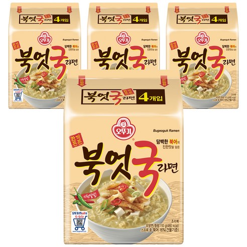 오뚜기 북엇국 라면 110g, 16개