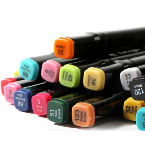 부담 없는 가격으로 시작하는 나만의 컬러, 다다 디자인 드로잉 마카펜 24색!