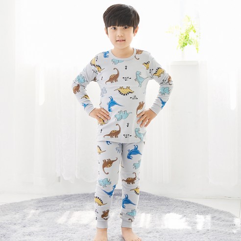 키즈라인 아동용 디노라인 9부 30수 후라이스 내의