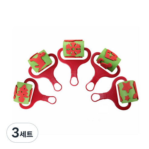 EVA 대형 롤러 5종 세트, 성탄절 랜덤발송, 3세트